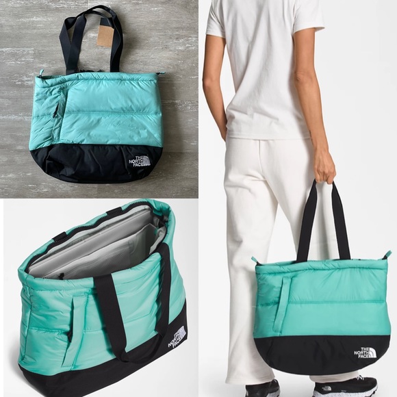The North Face Handbags - The North Face Nuptse Tote - Wasabi/TNF Black